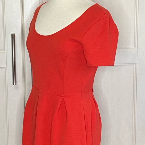 Madewell Bright Red Bistro Dress Sz 8 - Picture 6 of 8